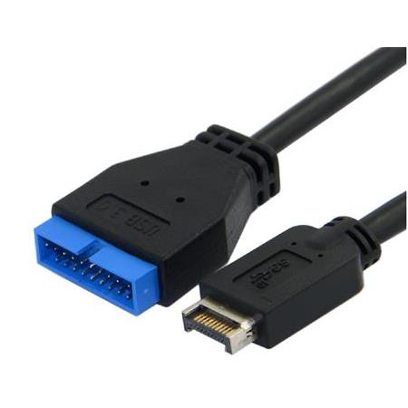 Alfais 5076 USB 3.1 Type-E Male To USB 3.0 19 20 Pin Dişi Uzatma Kablosu