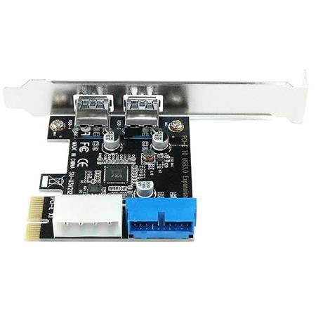 Alfais 4427 Pci Express Usb 3.0 2 Port 4 Molex 19 Pin Çoklayıcı Kart