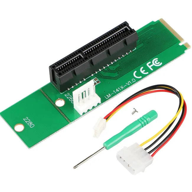 Alfais 4436 M.2 Ngff Ssd To Pci-e Express 4x Çevirici Dönüştürücü Riser Kart Adaptörü