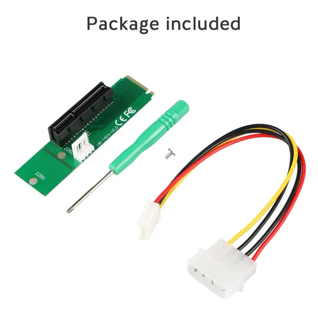 Alfais 4436 M.2 Ngff Ssd To Pci-e Express 4x Çevirici Dönüştürücü Riser Kart Adaptörü