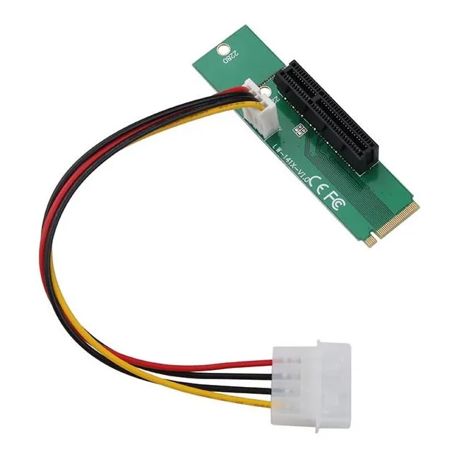 Alfais 4436 M.2 Ngff Ssd To Pci-e Express 4x Çevirici Dönüştürücü Riser Kart Adaptörü