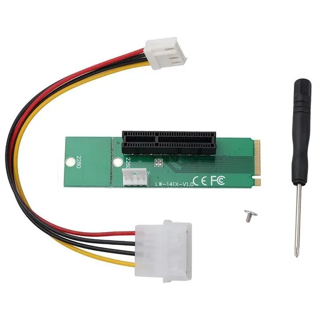 Alfais 4436 M.2 Ngff Ssd To Pci-e Express 4x Çevirici Dönüştürücü Riser Kart Adaptörü