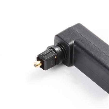 Alfais 4440 Fiber Optik Toslink M/F Dijital 90 Derece Dirsek L Çevirici Dönüştür Adaptör