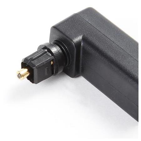 Alfais 4440 Fiber Optik Toslink M/F Dijital 90 Derece Dirsek L Çevirici Dönüştür Adaptör