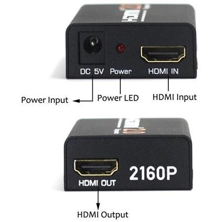 Alfais 4442 4k 2160p Hdmi 2.0 Repeater Dişi Dişi Kablo Extender Uzatıcı Ekleme Adaptörü