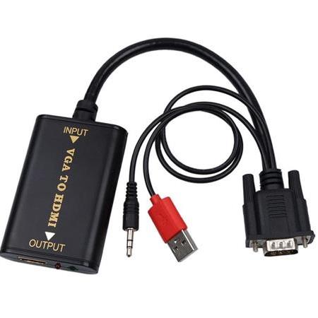 Alfais 4443 Vga To Hdmi Laptop Tv Kablo Çevirici Dönüştürücü Adaptör