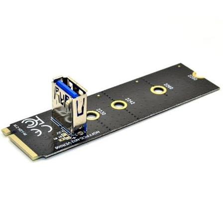 Alfais 4444 Ngff M2 Ssd To Usb 3.0 Pci-e 1x 16x Çevirici Dönüştürücü Riser Kart Adaptörü