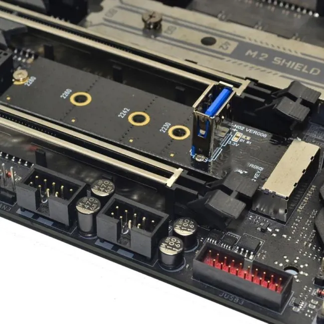 Alfais 4444 Ngff M2 Ssd To Usb 3.0 Pci-e 1x 16x Çevirici Dönüştürücü Riser Kart Adaptörü