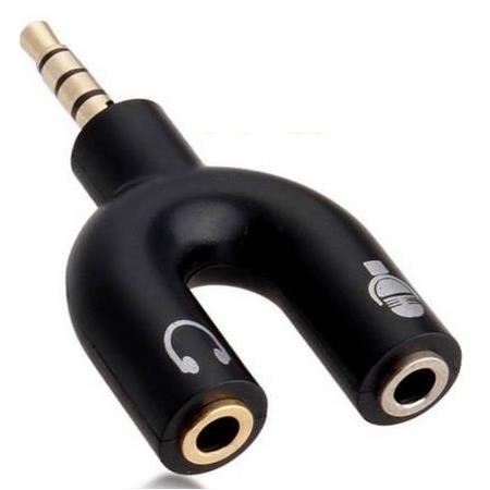 Alfais 4456 Kulaklık Mikrofon Ayırıcı Çoklayıcı 3.5mm Splitter Switch Stereo Dönüştürücü