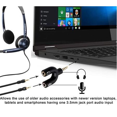 Alfais 4456 Kulaklık Mikrofon Ayırıcı Çoklayıcı 3.5mm Splitter Switch Stereo Dönüştürücü