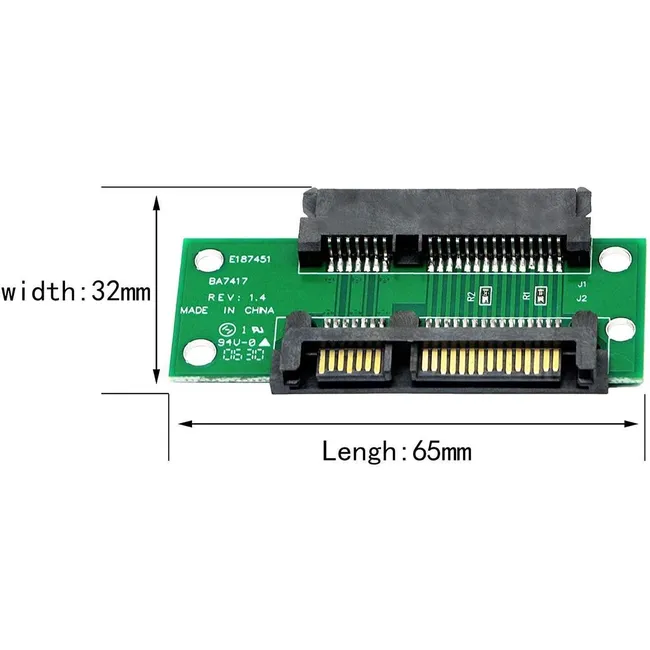 Alfais 4902 Sata Erkek To Sata Dişi Çevirici 4902p Dönüştürücü 2.5 3.5 22 Pin