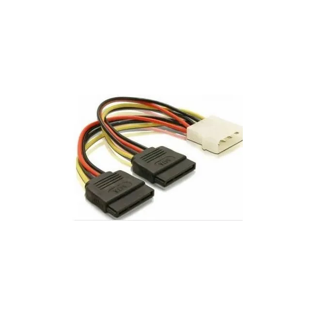 Alfais 4929 İkili Çift Sata Power Hdd 4 pin Güç Kablosu