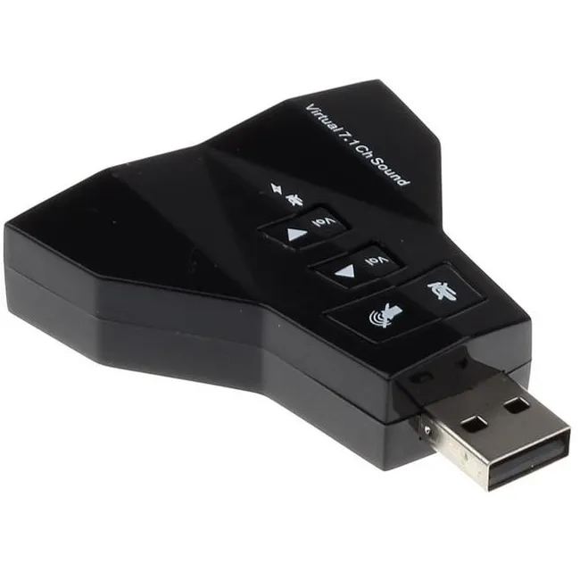 Alfais 4931 7.1 7 Kanal Mikrofon Destekli Çift Girişli Çevirici Harici Usb Ses Kartı