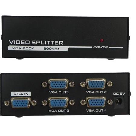 Alfais 4873 4 Port Vga Splitter Switch Çoklayıcı Çoğaltıcı Çoklu Ekran