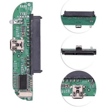 Alfais 4479 2.5 Mini USB SATA SSD / HDD Çevirici Dönüştürücü Harddisk Bağlantı Adaptörü