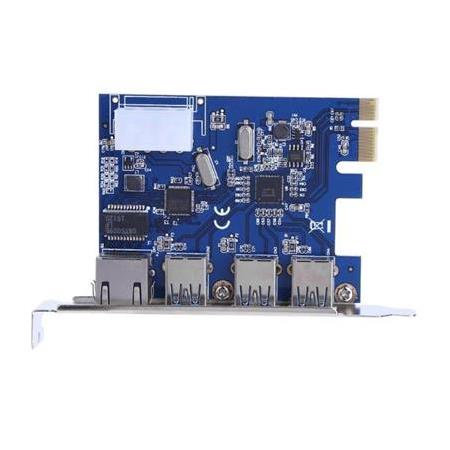 Alfais 4480 Pci-e Express Usb 3.0 Ethernet Kart 3 Port Kasa İçi Çoklayıcı