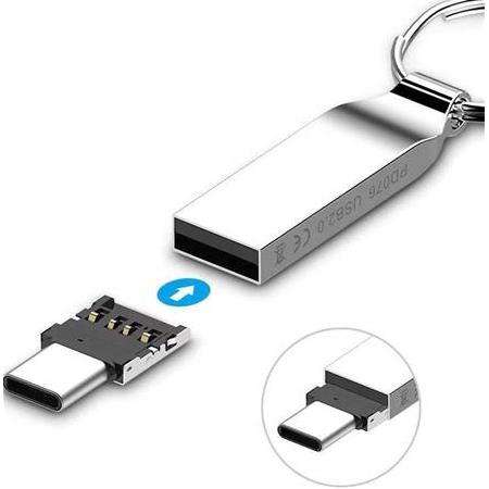 Alfais 4497 Type C To Usb Çevirici Mini Dönüştürücü Adaptör