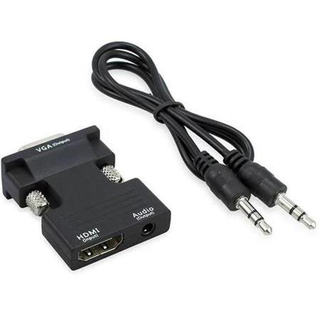 Alfais 4499 Ses Destekli Hdmi To Vga Monitör Çevirici Dönüştürücü Adaptör