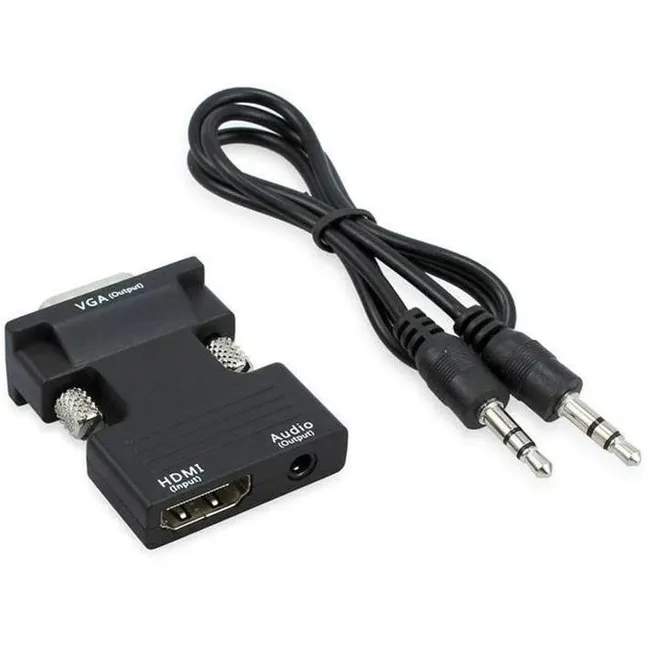 Alfais 4499 Ses Destekli Hdmi To Vga Monitör Çevirici Dönüştürücü Adaptör