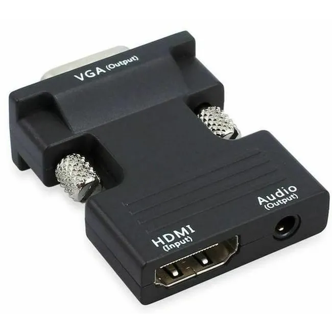 Alfais 4499 Ses Destekli Hdmi To Vga Monitör Çevirici Dönüştürücü Adaptör