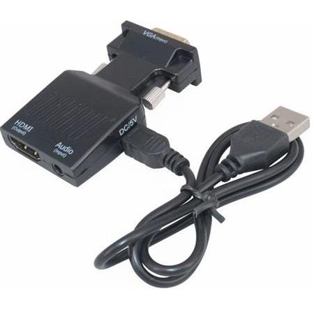 Alfais 4501 Vga To Hdmi Çevirici Dönüştürücü Laptop Tv Monitör Adaptör Kablosu