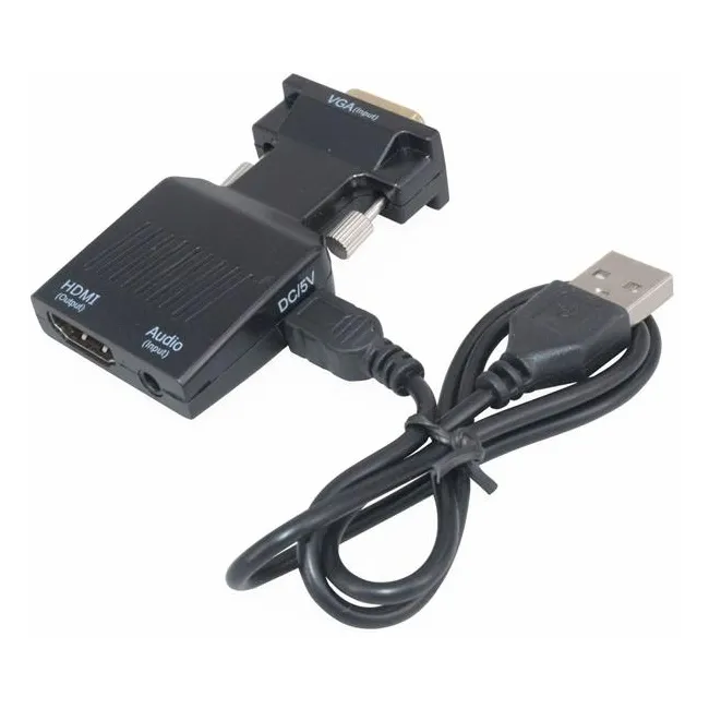 Alfais 4501 Vga To Hdmi Çevirici Dönüştürücü Laptop Tv Monitör Adaptör Kablosu