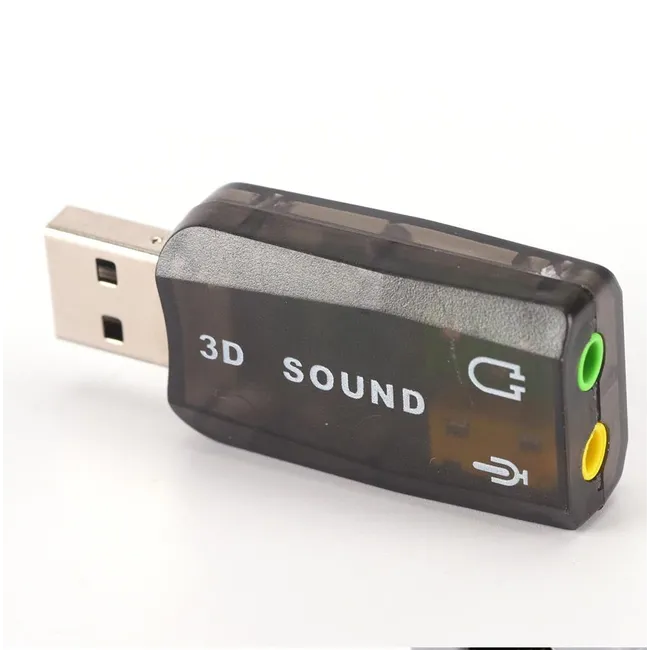 Alfais 4504 5+1 Harici Laptop Usb Ses Kartı 3.5mm Kulaklık Mikrofon Çevirici