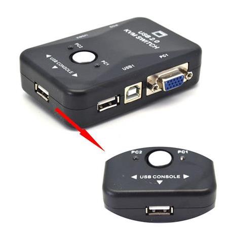 Alfais 4509 2 Port USB to KVM Switch Çoklu Pc Kasa Çoklayıcı