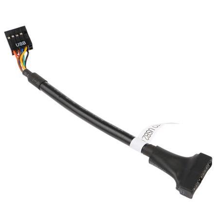 Alfais 4584 9 Pin USB 2.0 Dişi - 19 Pin USB 3.0 Erkek Çevirici Dönüştürücü Adaptör Kablosu