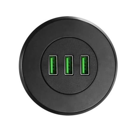 Alfais 6028 USB 3 Port Hub Masaüstü Gömme Çoklayıcı Çoğaltıcı Kablolu Şarj