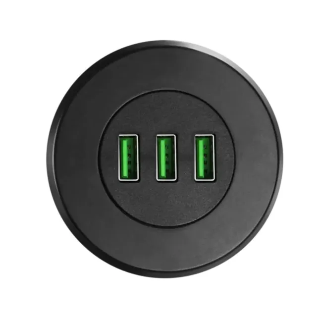 Alfais 6028 USB 3 Port Hub Masaüstü Gömme Çoklayıcı Çoğaltıcı Kablolu Şarj