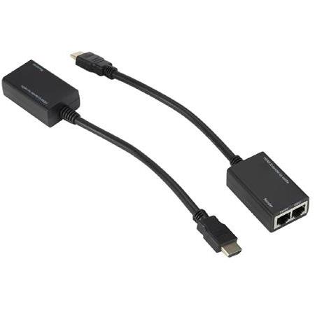 Alfais 4757 Hdmi Rj45 Cat5e 6 Extender Uzatıcı Uzatma Aparatı Adaptör 1080p