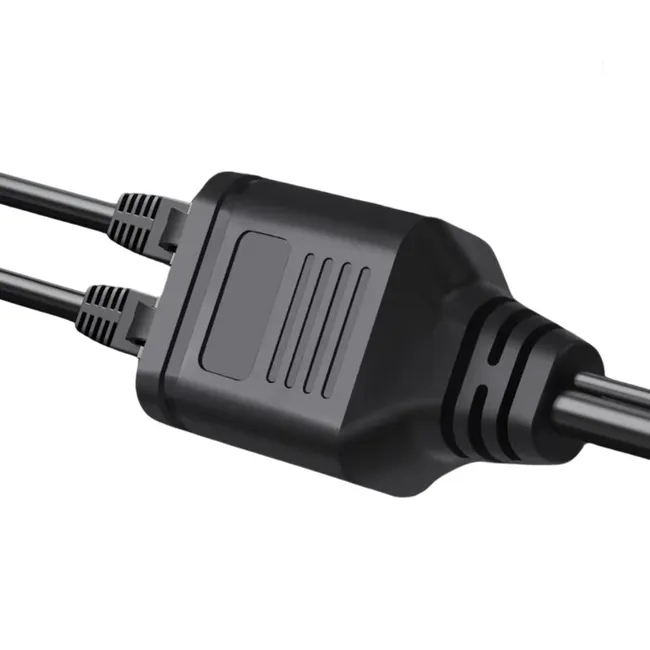 Alfais 4709 Gigabit Destekli 1x2 Port RJ45 USB Güç Ethernet Switch Splitter Çevirici Çoklayıcı