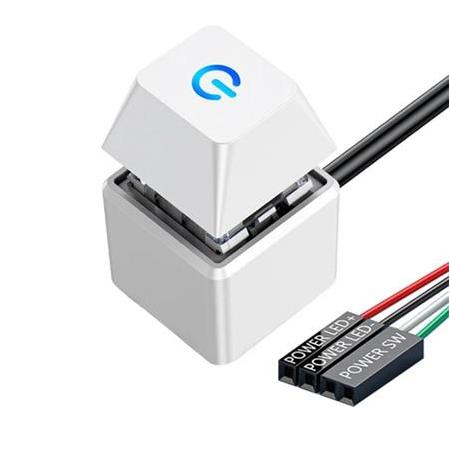 Alfais 5015 PC Led Işıklı Harici Başlatma Güç Açma Kapama Düğmesi  Anakart 1.8m