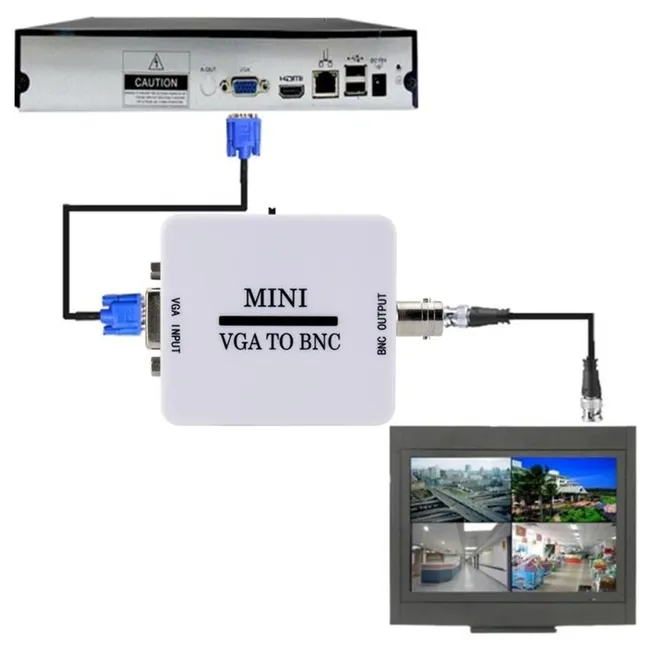 Alfais 5065 Vga To Bnc Çevirici Dönüştürücü Adaptör