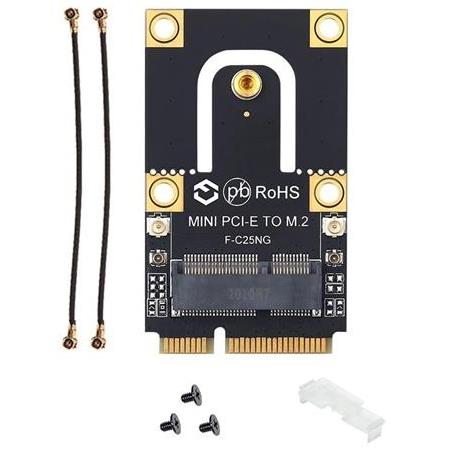 Alfais 5088 Mini Pci-e Express To M.2 Ngff Wifi Wireless Bluetooth Çevirici Dönüştürücü Kart