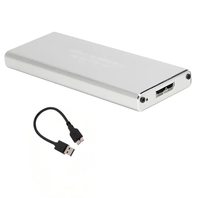 Alfais 6065 M.2 Sata SSD Ngff To USB 3.0 B-Key Mini Çevirici Adaptör Harici Harddisk Kutusu