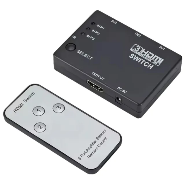 Alfais 4750 Hdmi Switch 3 Port Çoklayıcı Kumandalı