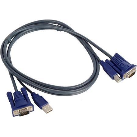 Alfais 4535 Usb Kvm Switch Vga Yazıcı Adaptör Kablosu