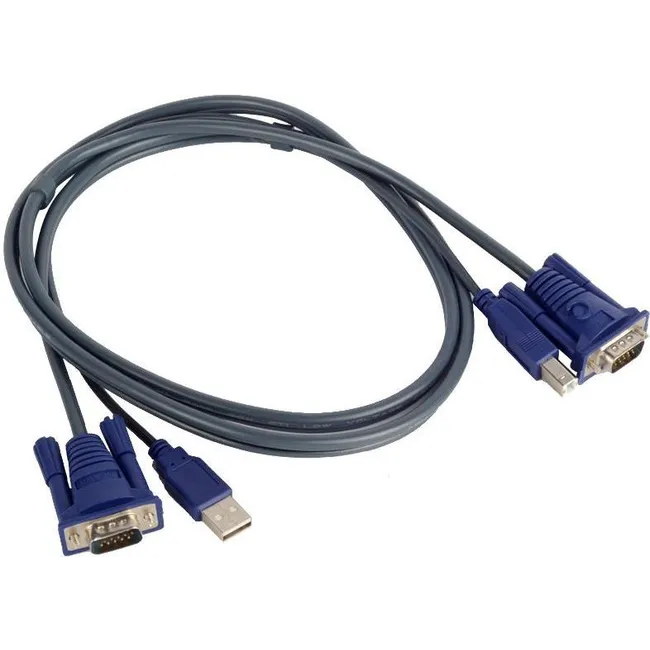 Alfais 4535 Usb Kvm Switch Vga Yazıcı Adaptör Kablosu