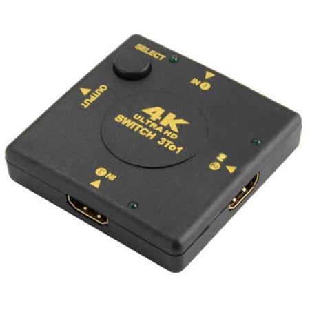 Alfais 4860 4K Ultra Hd Destekli Hdmi Çoklayıcı Switch 3 Port Çoğaltıcı Uhd