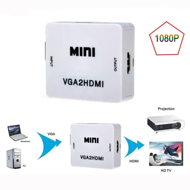 Alfais 4554 Vga To Hdmi Çevirici Dönüştürücü Adaptör