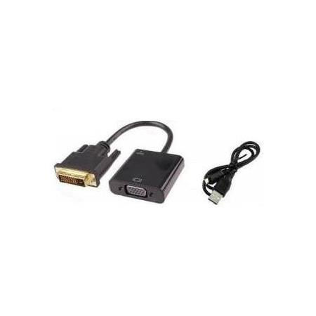 Alfais 4578 Dvi - D VGA Aktif ÇEvirici Dönüştürücü Adaptör Kablo 24+1 Active