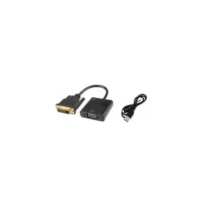Alfais 4578 Dvi - D VGA Aktif ÇEvirici Dönüştürücü Adaptör Kablo 24+1 Active