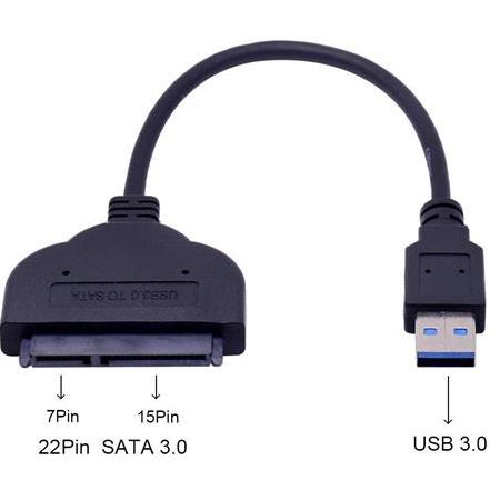Alfais 4591 Usb 3.0 2.5 İnç Sata Hdd Ssd Hard Disk Çevirici Dönüştürücü Adaptör Kablosu