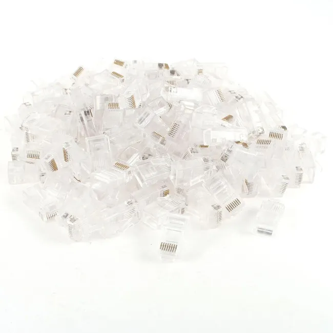 Alfais 4615 Cat6 Rj45 Jack Konnektör Ethernet Kablo Ucu Cakı 100 Adet