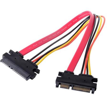 Alfais 4617 Sata Power Uzatma Kablosu 15+7 pin (erkek - dişi)