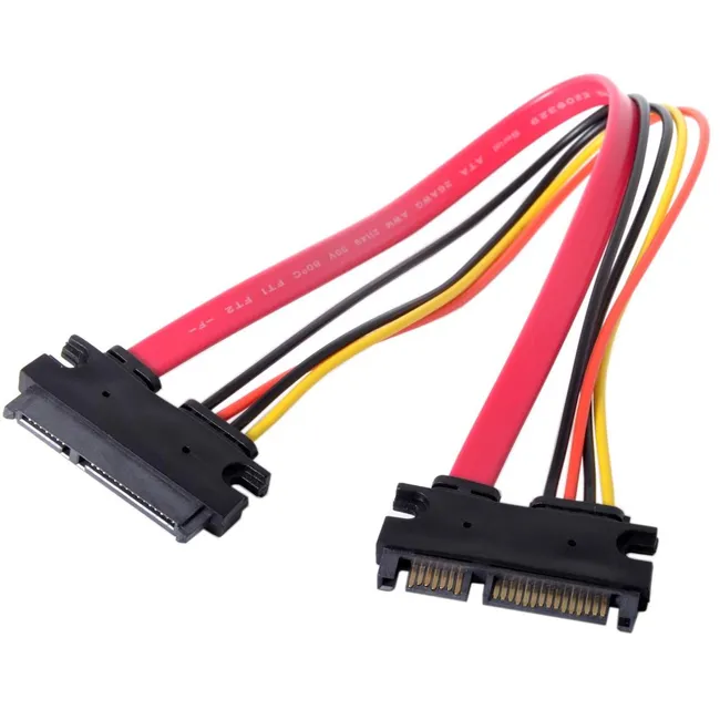 Alfais 4617 Sata Power Uzatma Kablosu 15+7 pin (erkek - dişi)