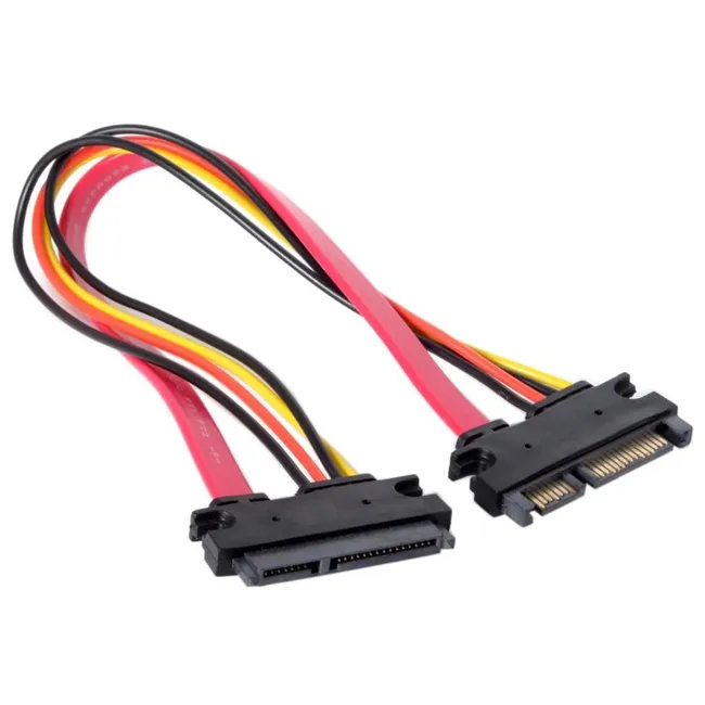 Alfais 4617 Sata Power Uzatma Kablosu 15+7 pin (erkek - dişi)