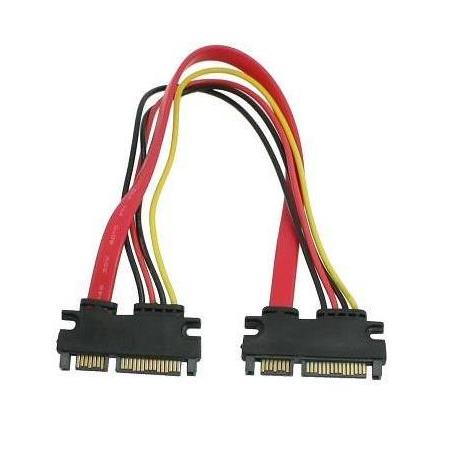 Alfais 4618 15+7pin Hdd Harddisk Sata Data Power Uzatma Ek Kablosu 30 cm